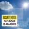 Signmission This Door Is Alarmed OSHA Security Notice Sign, Plastic, 10in W x 7in L, 2PK OS-2PACK-SN-P-710-L-11652 - alternate 3